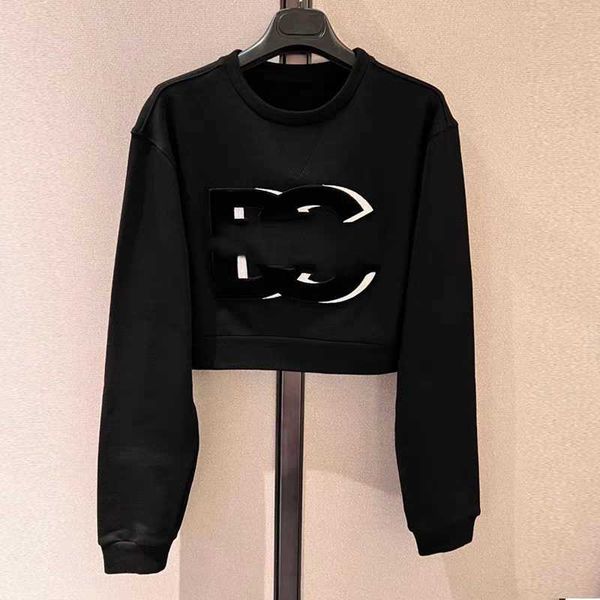 

23ss women hoodie womens designer clothing new womens short coat style korean version style temperament and slim fit women clothes, Black
