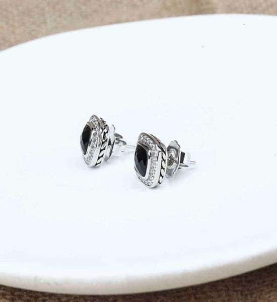 

zircon jewelry faux quality earing fashion diamond women high designer black onyx with earings stud design wedding jewellery4889730, Silver