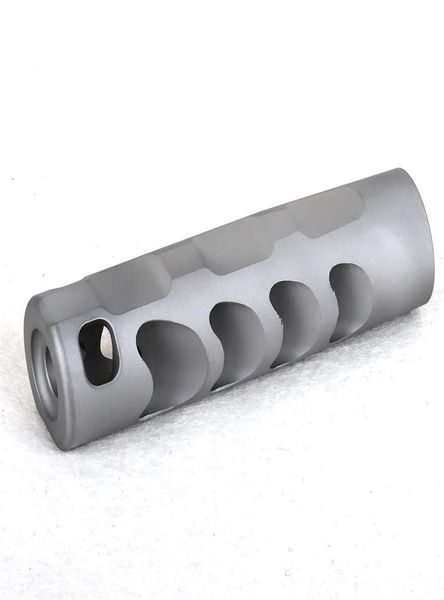 

65mm 58x24rh threads muzzle brake bead blast finish stainless steel8243340