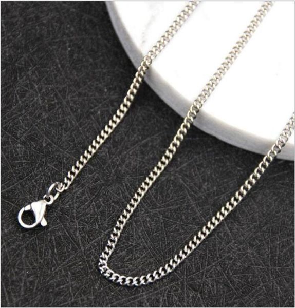 

factory whole stainless steel side chain necklace 19mm 1824inches fashion jewelry for men and women can customize more4839524, Silver