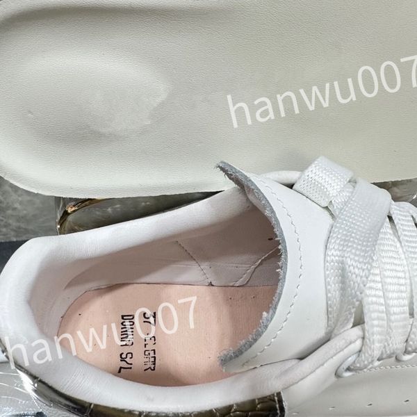

new sneakers designer casual shoes men shoe white calfskin flat classic fashion breathable trainer sneaker size 35-46 xsd230414, Black