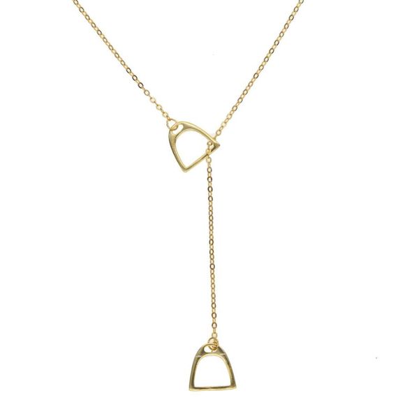 

lucky double horse hoof pendant delicate real 925 sterling silver necklace snaffle bit horse shoe necklace for women girl wedding 5518560