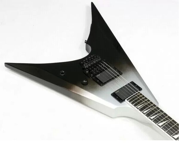 

factory customization arrow black silver gradient electric guitar good quality