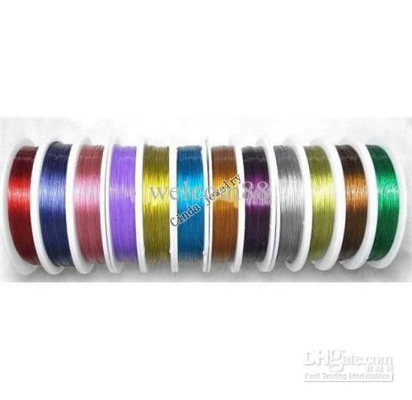 

10rollslot stainless steel wire cord jewelry findings components for diy craft fashion gift wi368577166, White;red