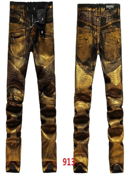 

blm913 gold 2017 new style summer men039s slim jeans pants 28389341266, Blue
