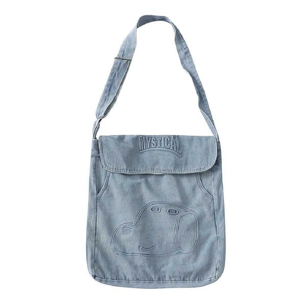 

antique puppy three-dimensional embossed vintage denim bag shoulder bag crossbody bag tote bag female niche