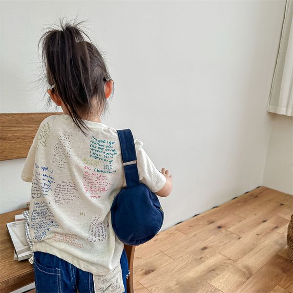 

men's tshirts children cartoon boutique versatile tshirt girls cute full print pullover undershirt cotton for boys soft tee 230710, White;black