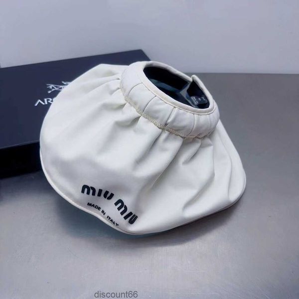 

miu hollow hat shell hat large brim face covering sun protection shell hat black glue uv hollow hair hoop sun hathop7bgnh, Blue;gray