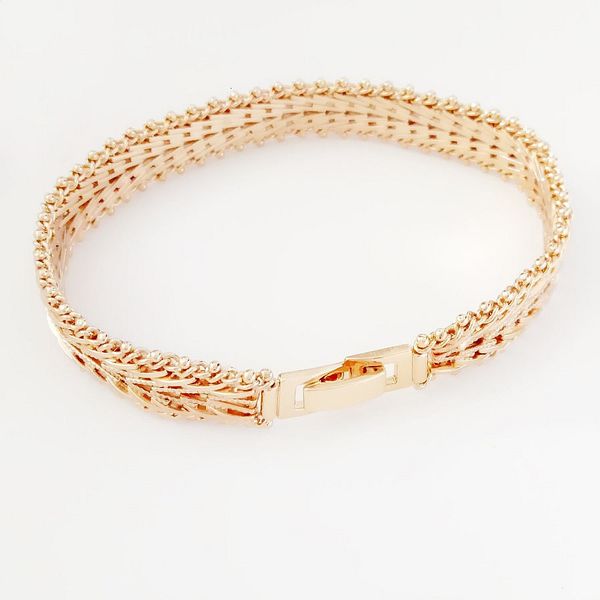 

chain men bracelet fashion jewelry luxury elegant male 585 rose gold color hand link charm wide metal menbracelet bangle 230710, Black