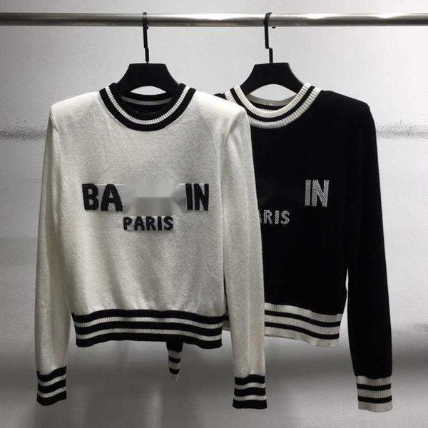 

casual wool knitwear women sweaters long sleeve tshirt balm designer sweater womens pullover knit shirt embroidery sweatshirt