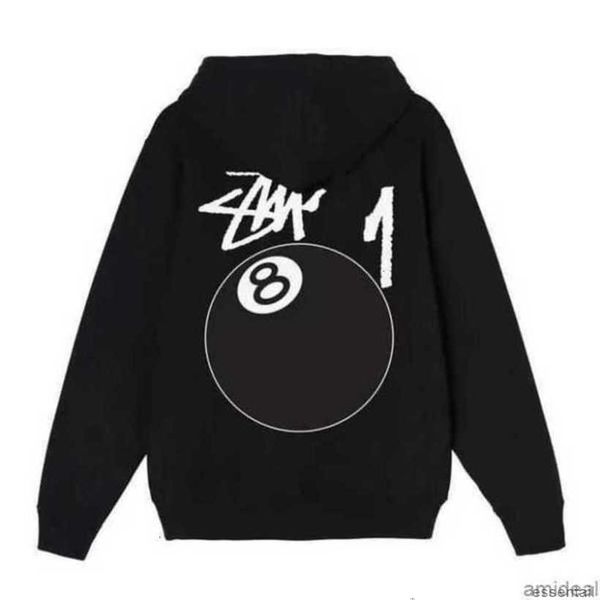 

colors designers mens stussys hoodie candy dice pattern hoody women printed fashion brand casual long sleeve couple loose o-neck sweatshirt, Black