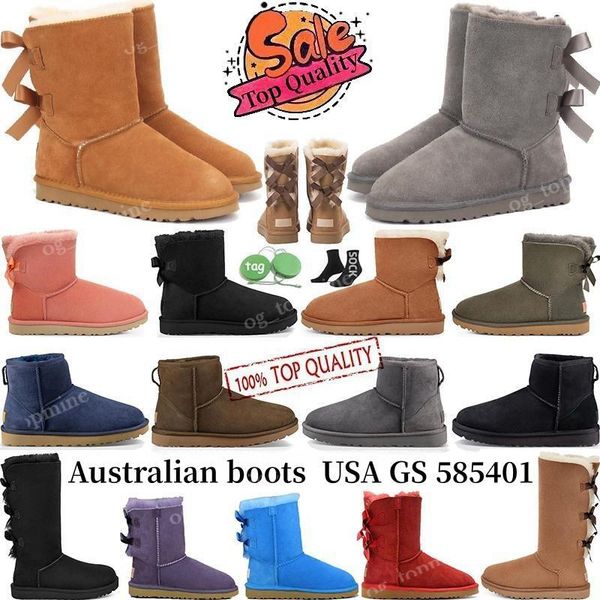 

boots australia australian uggit wgg boots booties classic warm winter bootss womens sell mini half ankle snow boot usa gs 585401 full fur f, Black