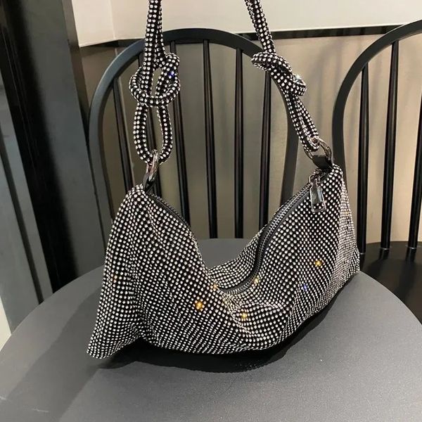 

chic rhinestones evening clutch purses wedding party new luxury designer wine red knot crystal handle shoulder bags quality