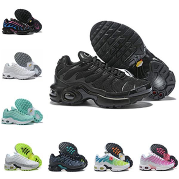 

little kids running shoes plus tn enfant university blue true black white children boy girls sports sneakers triple toddler shoes size 28-35