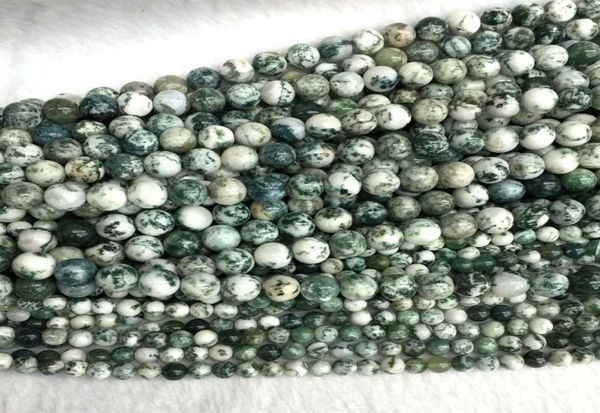 

natural genuine green white milky tree agate round jewellery loose ball beads 6mm 8mm 10mm 12mm 155quot 054349413396, Black