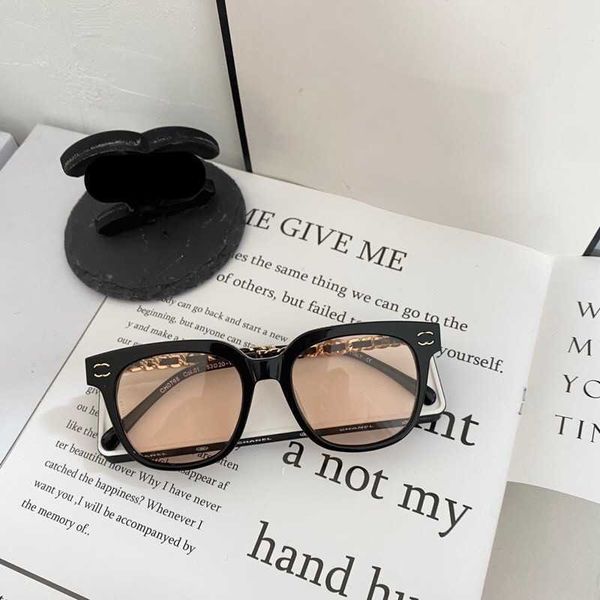 

sunglasses 2023 new xiaoxiang 0768 large chain glasses mask facial makeup tool can be matched with myopia lens frame network red same style, White;black