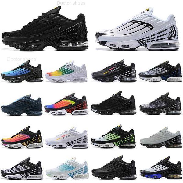 

2023 tn plus 3 running shoes for mens womens tuned fashion tn3 trainers bred grey mesh black red white sports sneakers laser blue tnplus tns