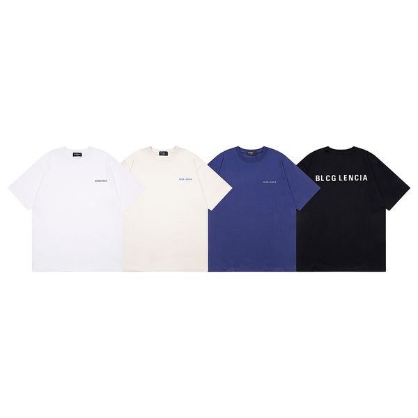 

blcg lencia 2023 summer new 250g 100% cotton fabric t-shirt men print color drop sleeve loose tshirts oversize 2023211, White;black