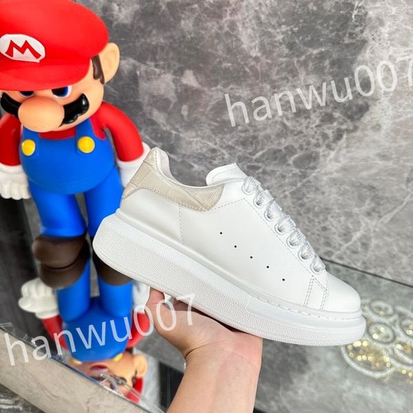 

new luxurys sneakers designer casual shoes men shoes white calfskin flat classic fashion breathable trainer sneaker size 35-46 xsd230414, Black