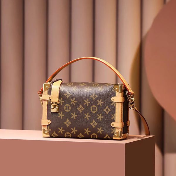 

m46358 designer mans womens trunk box clutch bag lady luxury totes nano handbag pochette shoulder bags genuine leather m21741 wallets purse