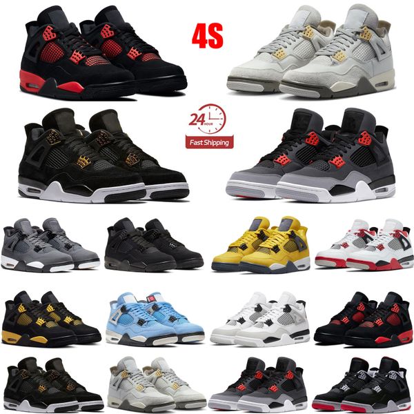 

4s basketball shoes for men women og red thunder pine green military paris white oreo sail seafoam university blue bred mens womens sports s
