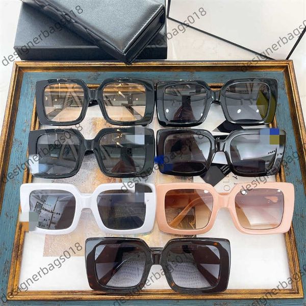 

xiaoxiangjia big box sunglasses female ins red star letter lenses ch71466, White;black