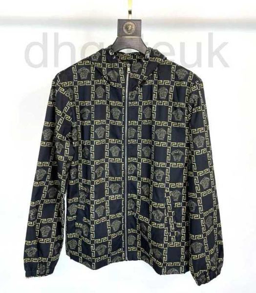 

men's jackets designer autumn winter new trend digital printing long sleeve zipper hooded men's casual coat jacket 3adr, Black;brown