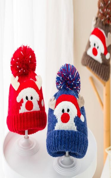 

new autumn winter kids knitted hats baby beanies boys girls babies kids ball skull caps headwear children cartoon hats a7296201476, Yellow