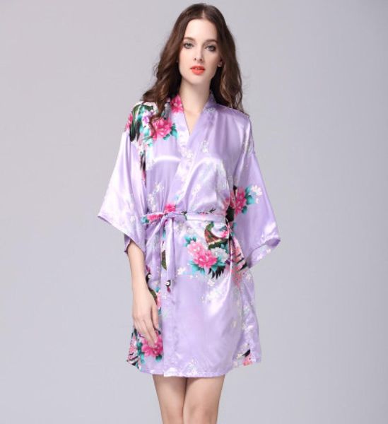 

stylish rayon female mini nightdress fivesleeve pajama for women summer floral print home wear5393854, Black;red