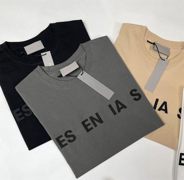 

mens womans t shirts and polo shirts fog double thread three dimensional silica gel letter trend loose high street brand couple short sleeve, White;black