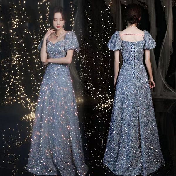 

2023 sliver bling prom dresses arabic aso ebi muslim shiny princess crystals long mermaid evening formal party homecoming second reception e, Black