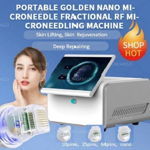 

fractional rf microneedle machine nanochip wrinkle acne scar stretch mark removal skin care tightening anti wrinkle machine