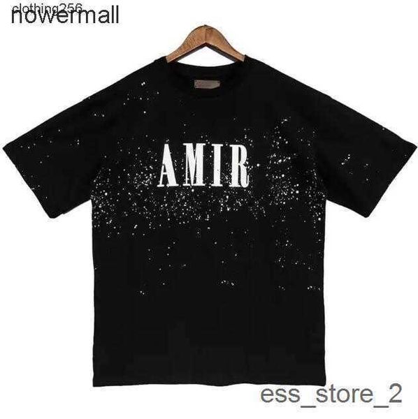 

hip amirly tee summer amari designer men's t-shirts printed fashion man cotton casual womens tees short sleeve luxury hop streetwear, White;black