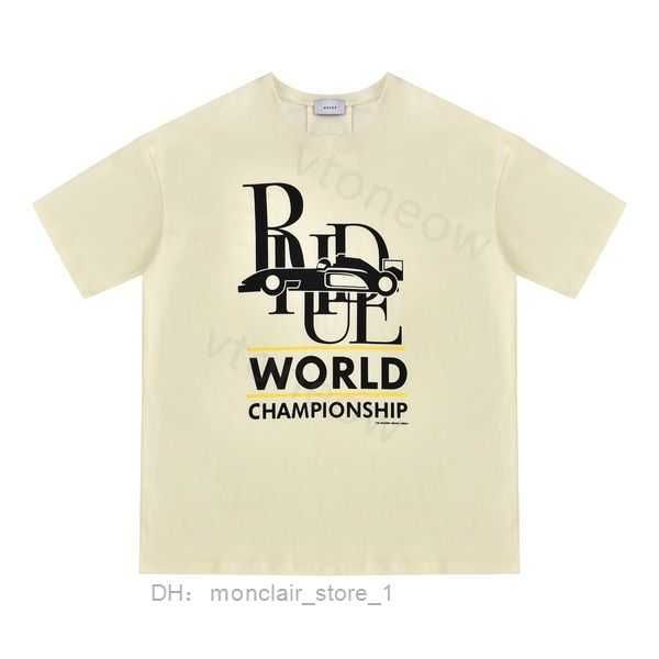

2023 rhude tshirt designer mens t shirts tide printed tee men women round neck short sleeve casual loose fashion high street hip hop 2 lnk8, White;black