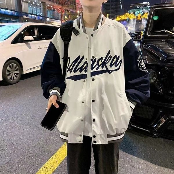 

mens jackets baseball coat men and women with ins trend korean loose joker jacket in autumn winter 230710, Black;brown