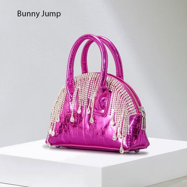 

evening bags pattern shell bag for women 2023 tassel small stone shiny face one shoulder crossbody 230711