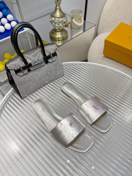 

revival flat mules slippers men women slides sandals designer shoes black pink orange blue 11 colors white leather outsole flip flops size35