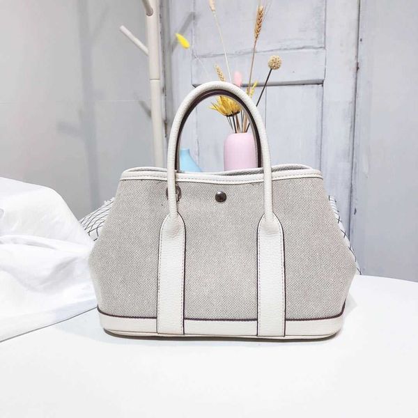 

garden party bags designer spring and 2023 summer new canvas bag women's one shoulder oblique straddle portable fashion shopping bucket