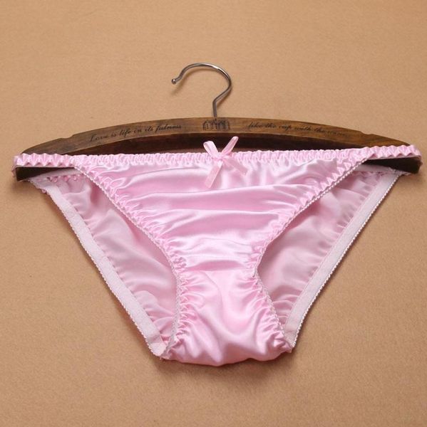 

whole quality pure silk panties women 100 mulberry silk briefs lowwaist lingerie t thongs underwear  l xl1641707, Black;pink