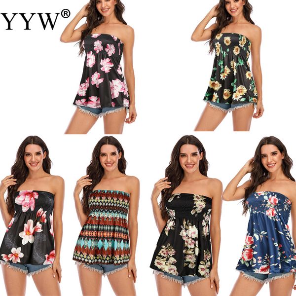 

women's tanks camis summer beach tshirt fashion backless strapless tee shirts women elasticity casual female t shirts 230710, White