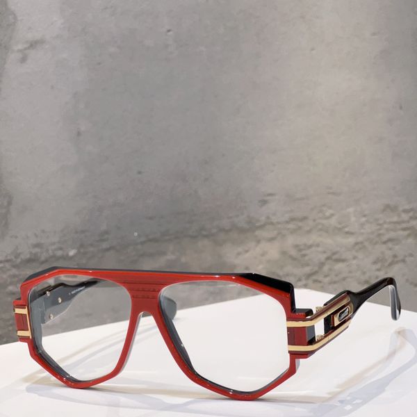 

gold red vintage glasses eyeglasses frame 163 men full rim glasses frames hip hop eyewear with box, Black