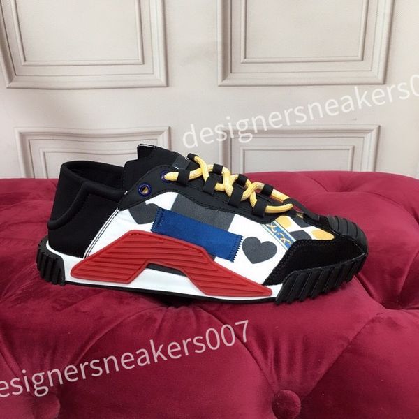 

luxury designer shoes men designers classics sneaker women platform leather casual shoe low lace up sneakers hc210813, Black