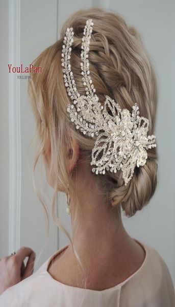 

youlapan hp254 wedding hair accessories handmade rhinestone crowns and tiaras pageant crown wedding headband bridal headpieces y207122938, White;golden