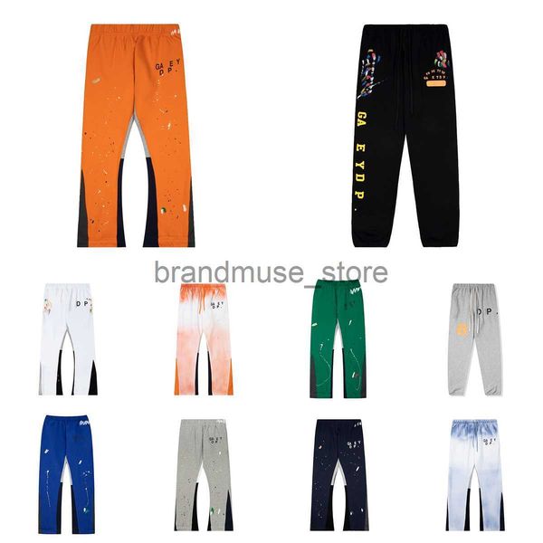 

mens pants designer mens jeans pants sweatpants speckled classic letters print mens womens couple loose versatile casual pants straight a0 j, Black