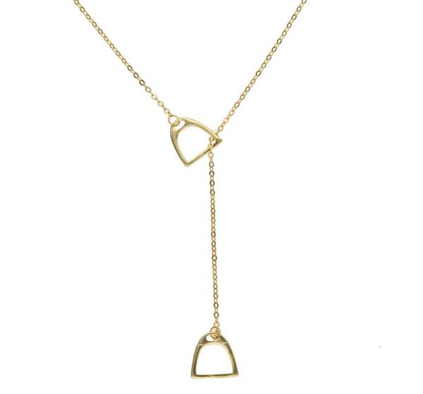 

lucky double horse hoof pendant delicate real 925 sterling silver necklace snaffle bit horse shoe necklace for women girl wedding 9299692