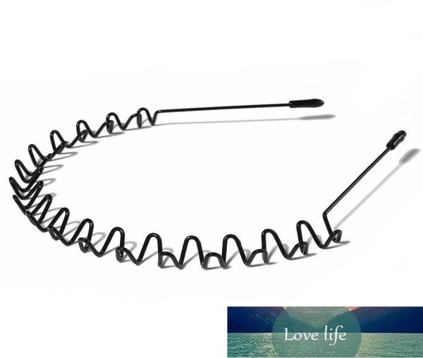 

invisible men women black metal wavy head band hair band head bands sport headbands headwear hairband hair accessories fact7439406, Silver