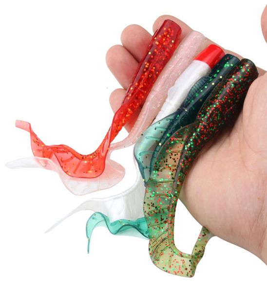 

16cm 13g lifelike long tail worms lures artificial silicone soft bait bass pike fishing lure wobbler fish lure 3 pcs8958339