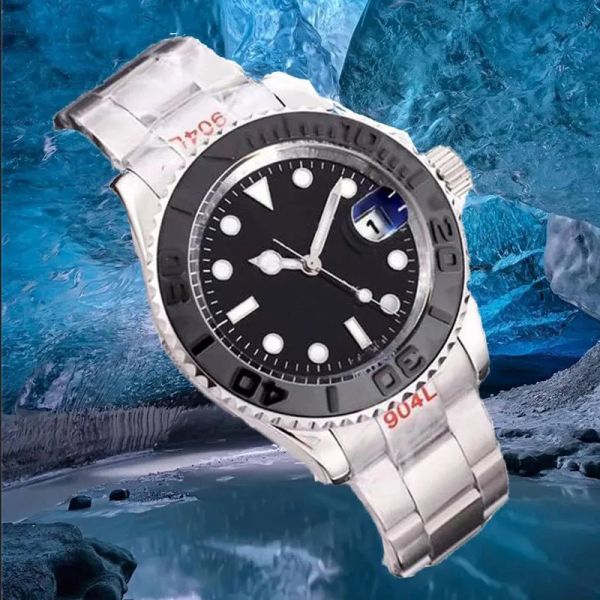 

mens black watches automatic movement watch mechanical watch brown dial rose gold ceramic bezel two tone stainless steel original solid brac, Slivery;brown