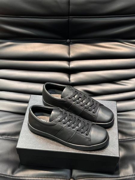 

2023ss brand lifestyle walking striped skateboard shoes macro re-nylon & brushed leather comfort man outdoor casual flats with box eu38-46, Black
