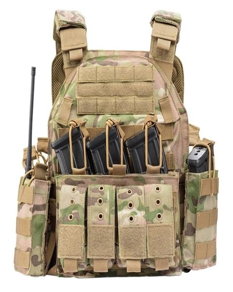 

yakeda 1000d nylon plate carrier tactical outdoor hunting protective adjustable modular vest for airsoft combat accessories 2012153952633, Black;white